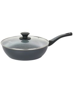 Oster Bastone 3 Quart Aluminum Nonstick Saute Pan in Speckled Gray