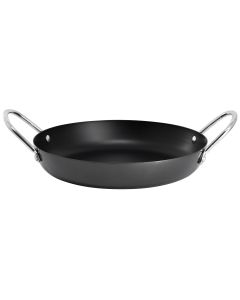 Oster Smithfire 11 Inch Nonstick Carbon Steel Paella Pan in Dark Gray