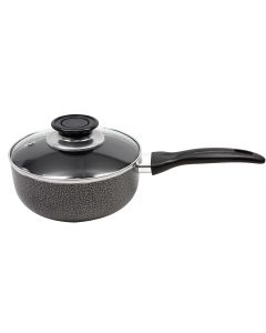 Brentwood Saucepan Aluminum Non-Stick 1.5 Qt-Gray